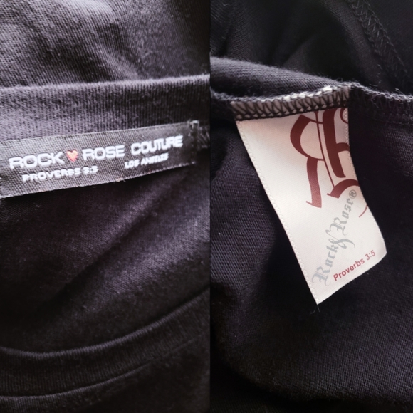 "Anti-Social" Print Long Sleeve Crop Top by Rock Rose Couture - Picture 6 of 8